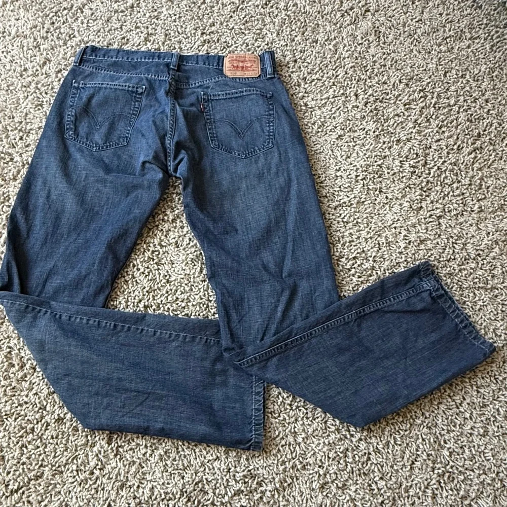 Levi's 514‎ Jeans Men's 34x34 Blue Denim Slim Straight Cotton Stretch Mid Rise